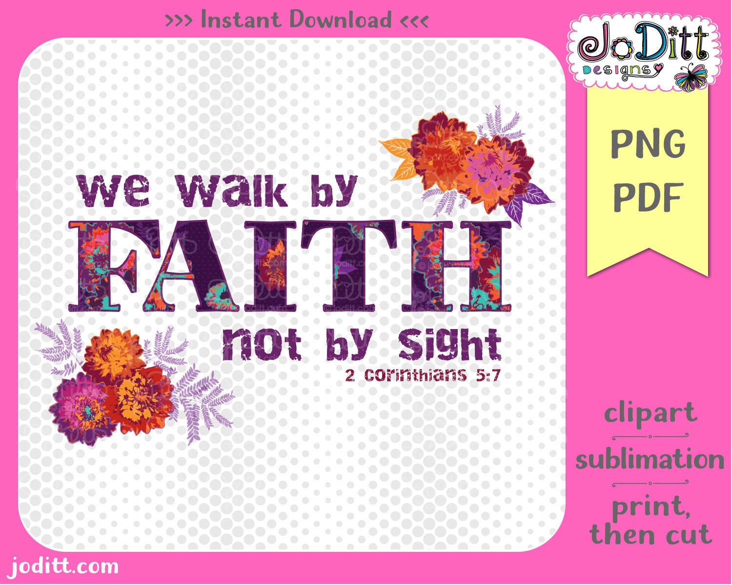 Walk by Faith Bible Verse Printable Bible Verse Wall Art Faith Over