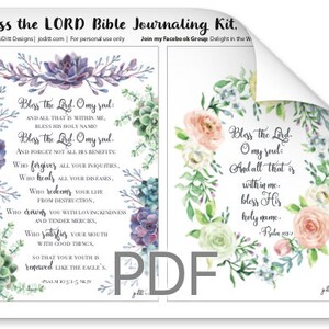 Bible Scripture Cards/Bible Verse Cards, Scripture Memory Cards/Bible Verse Printable, Bible Journaling, Christian Cards/Scripture Cards image 4