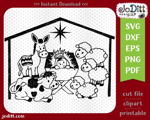 Download Nativity Svg Christmas Religious Svg Nativity Clipart Etsy PSD Mockup Templates