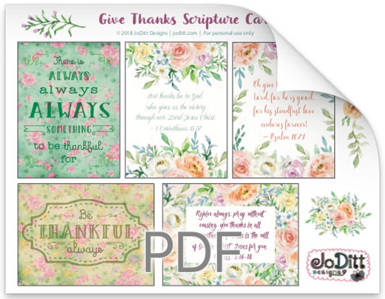 Bible Scripture Cards/Bible Verse Cards, Scripture Memory Cards/Bible Verse Printable, Bible Journaling, Christian Cards/Scripture Cards image 5