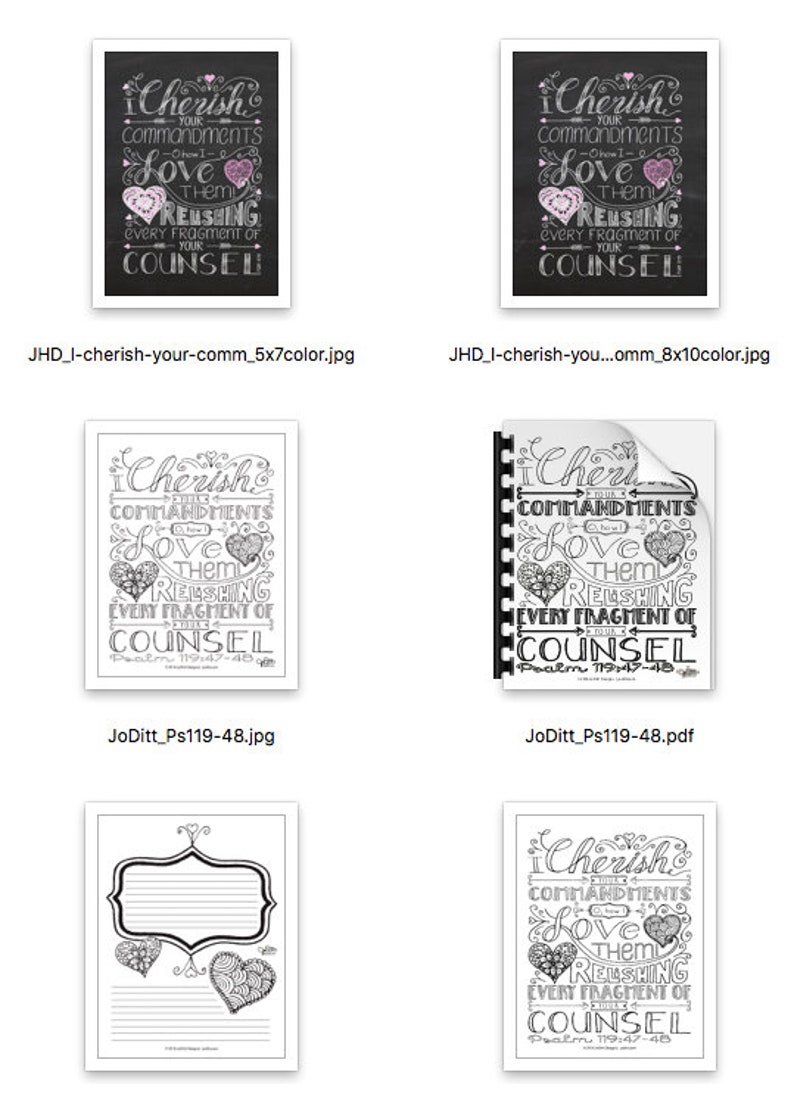 Bible Journaling Kit/ Bible Journaling Printable/ Psalms - Etsy