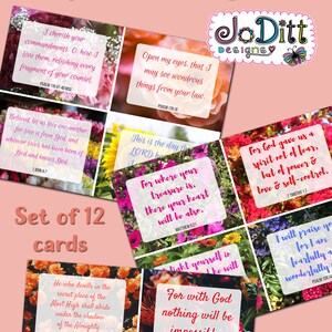 Bible Scripture Cards/Bible Verse Cards, Scripture Memory Cards/Bible Verse Printable, Bible Journaling, Christian Cards/Scripture Cards image 2