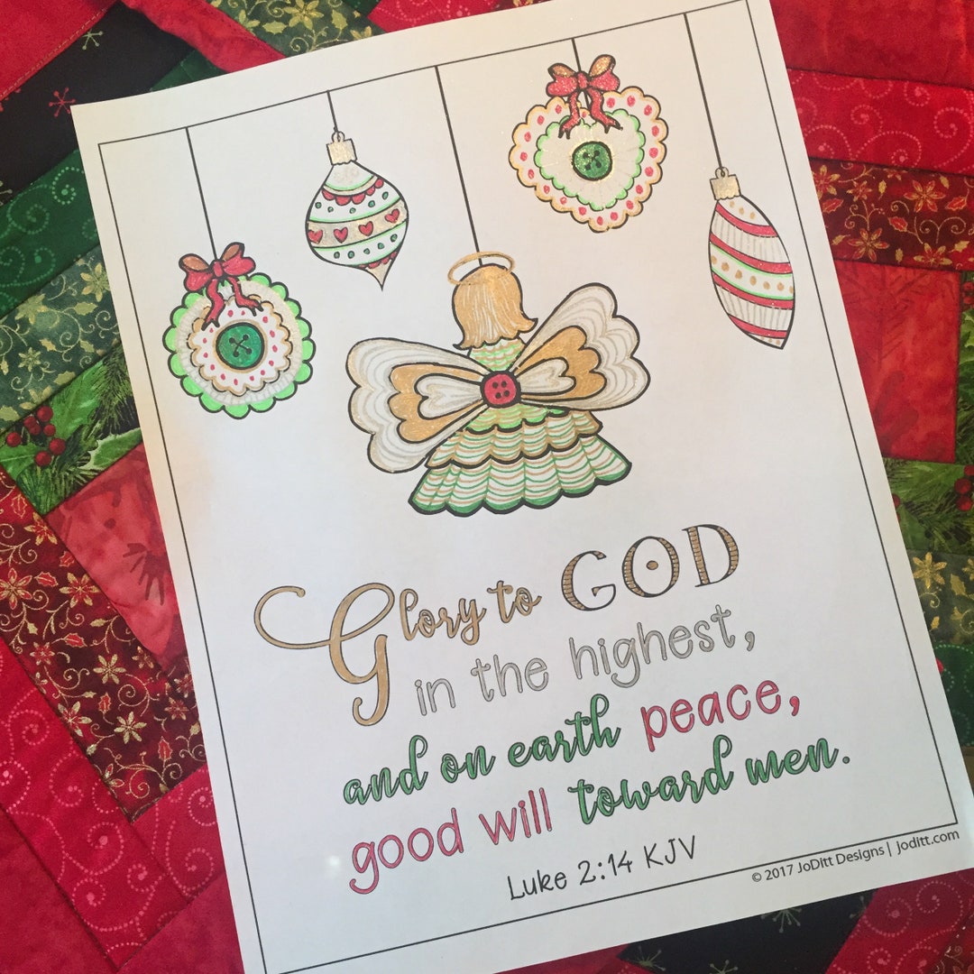 8 Christmas Coloring Pages for Adults - Printable Bible Coloring Page ...
