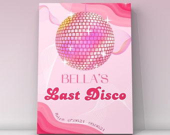 Personalised Disco Hen Party Welcome Sign: Bride To Be (Digital Download)