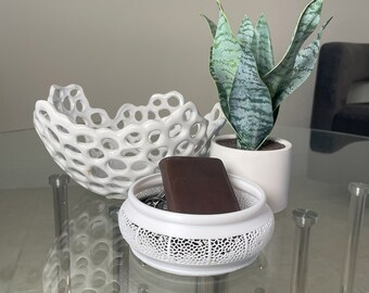 Lightweight Catchall / House Decor / Decorative Basket / Decorative Catchall / Plastic Catchall