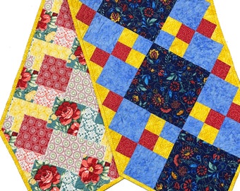 Quilted Table Runner Pattern from GloryQuilts PDF Quilt Pattern