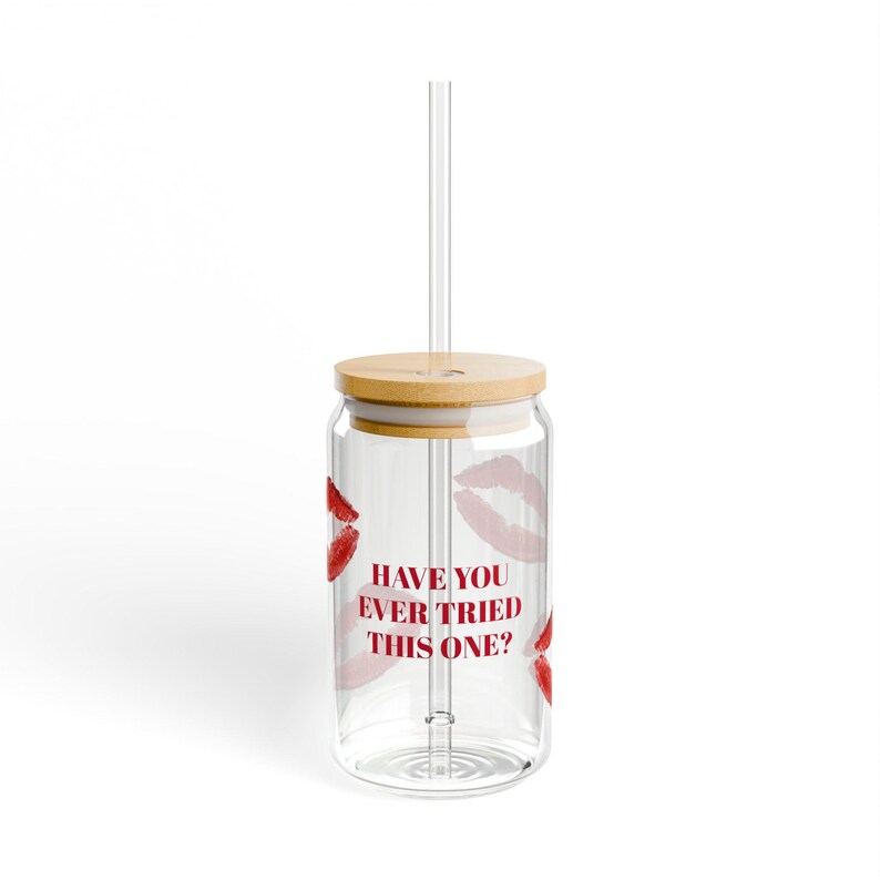 Sabrina Carpenter Sipper Glass: Kiss Lip Print Fan Merch afbeelding 2