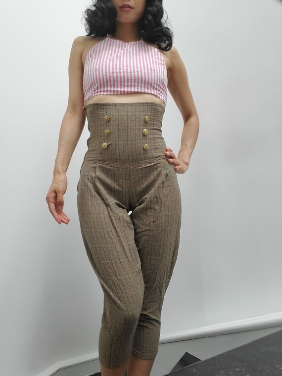 High Waisted Tweed Breeches