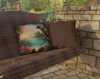 Tropical Outdoor Throw Pillow