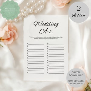 Jogo de chá de panela de A a Z para casamento - MIND1