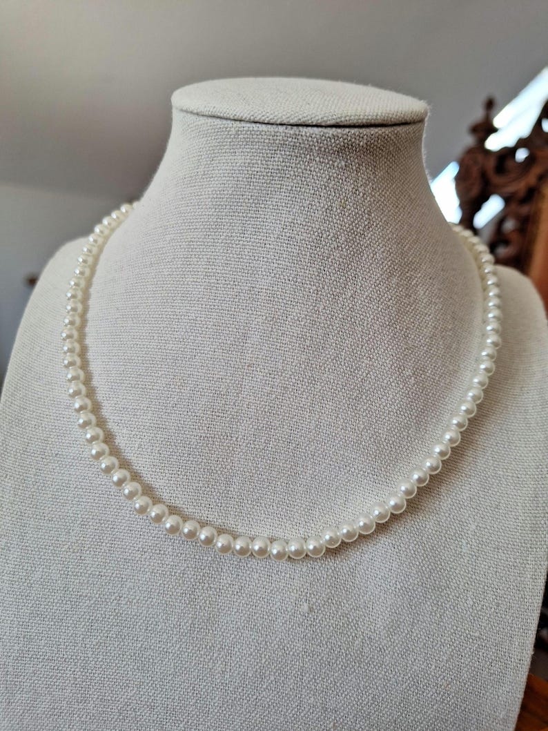 Rivelle Damen Perlenkette – 40 Cm, Perlen 6 Mm, Made In Germany
