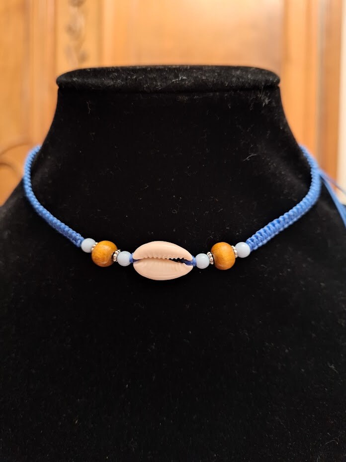 GUOGAOzz Bohemian Perlenkette - Bunte Muschelkette 120cm Lang