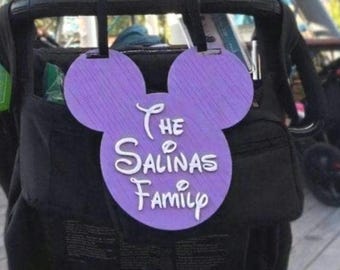 Personalized Mouse Stroller Sign With Strong Velcro Straps