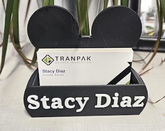 Personalized Mouse Business Card Holder