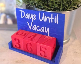 Customizable Vacation Countdown