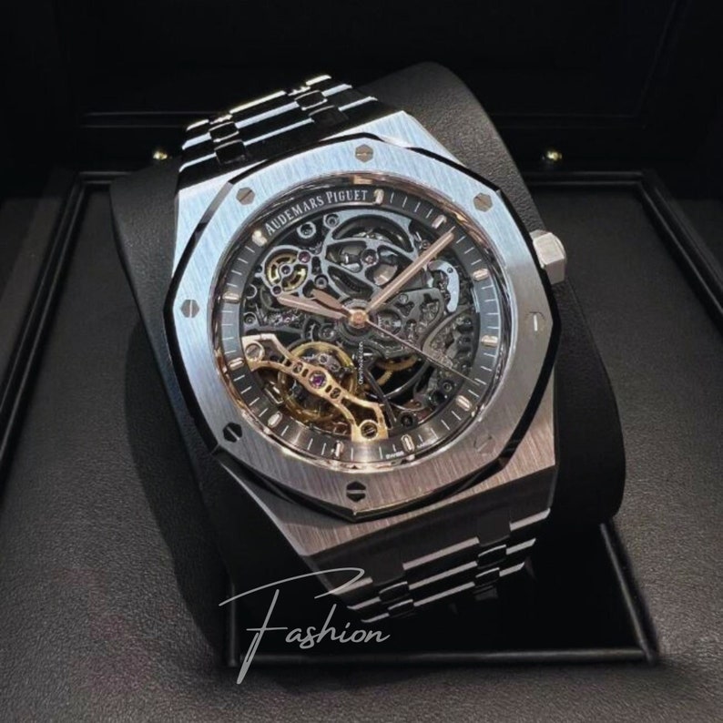 Orologio di alta qualità Audemars Piguet Royal Oak doppio bilanciere traforato immagine 2