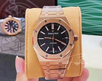 Orologio di alta qualità Audemars Piguet Royal Oak acciaio oro rosa nero 41 mm,,