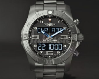 Hochwertige Armbanduhr Exospace B55 SuperQuartz 46mm Titan Uhr,