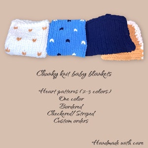 Chunky Knit Baby Blankets