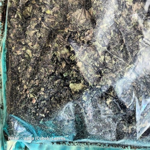Nigerian Uziza Leaf/Neatly Dried Organic Oziza/Cubeb Leave (Naija Foodstuffs African Groceries)/Guaranteed as pictured
