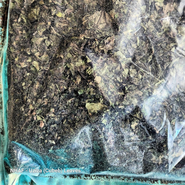 NHAF Uziza Leaves/Neat Nigerian Dried Organic Oziza/Cubeb Leaf (Naija Foodstuffs African Groceries)