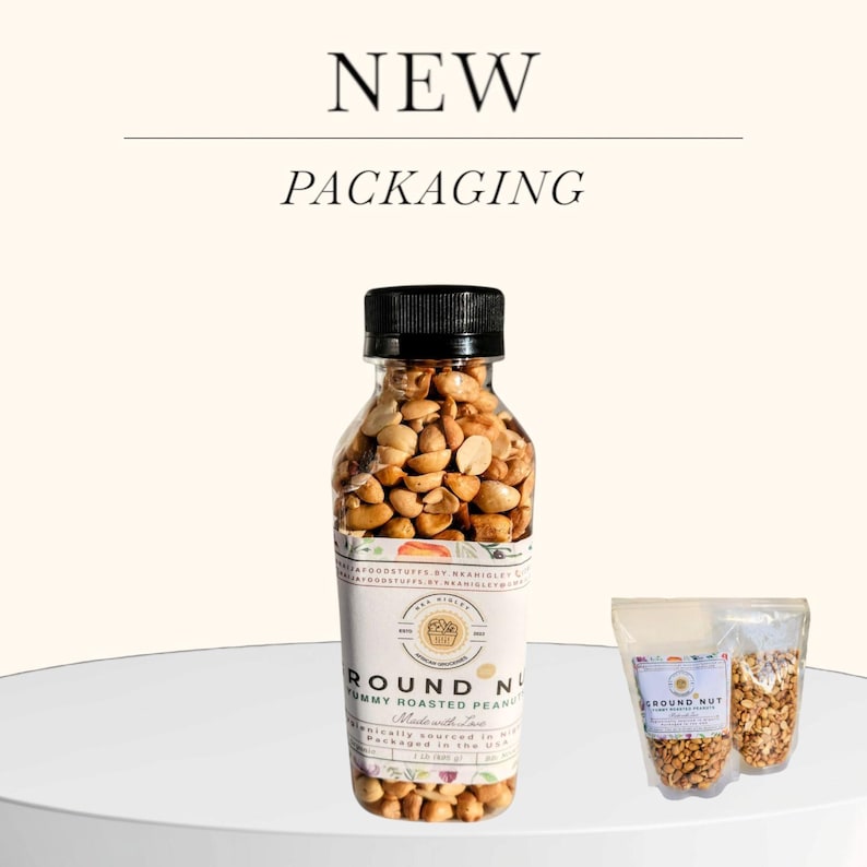 Maní tostado nigeriano: ingrediente para refrigerios o sopas - African Groceries USA / Yummy Peanuts Naija, NHAF imagen 1