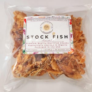 BONE-FREE Stock Fish Flesh/Fillet | 454g/1Lb | Okporoko StockFish | Norwegian Co d| Nigerian Foodstuffs/African Groceries (#NHAF)