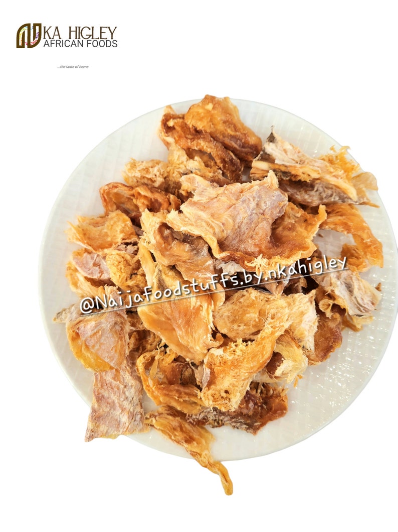 NHAF BONELESS Premium Stock Fischstücke/Nigerianischer Kabeljau/Okporoko Naija Foodstuffs African Groceries Bild 3