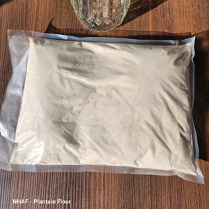 Unripe Plantain Flour/Organic Green Ground Nigerian Plantain (Naija Foodstuffs African Groceries)/Guaranteed as pictured