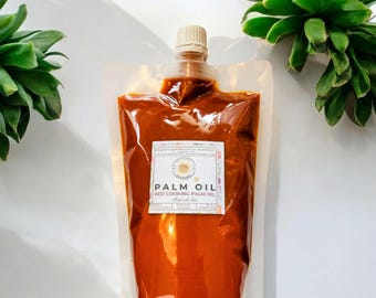 50 cl Nigeriaanse rode pure verse kookpalmolie/container voor gemakkelijk schenken/ongemengde, onvervalste premium en biologisch (Naija Foodstuffs Afrikaanse boodschappen