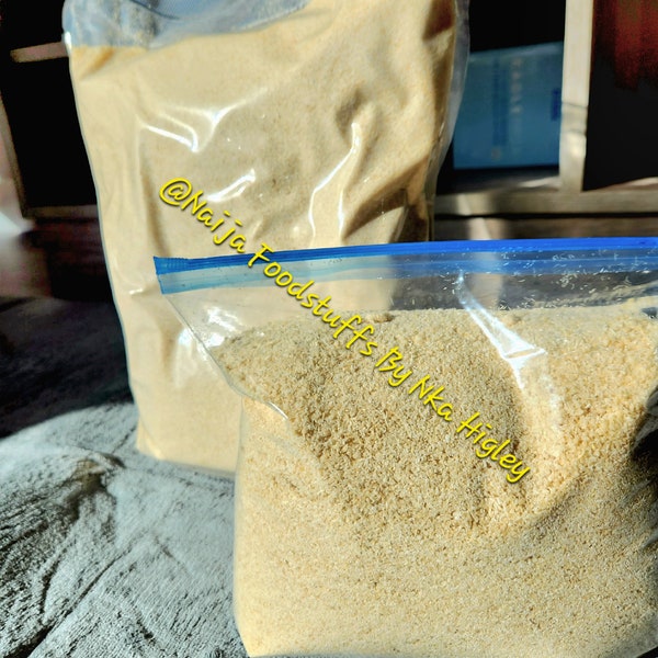 NHAF Neat Garri/Nigerian Cassava Roasted Flour/Good for Baking Eba or Drinking(Naija Foodstuffs African Groceries) Gluten-free/Organic