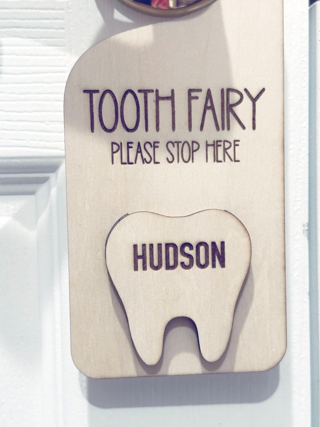 Tooth Fairy Door Hanger | Personalized | Laser Engraved | Keepsake ...