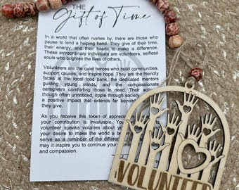 Volunteer Ornament: Personalized Keepsake with Story Card