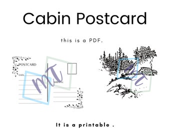 Carte postale cabine