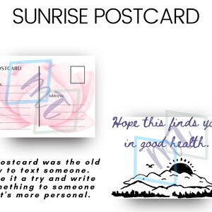 Carte postale Lever du soleil image 1
