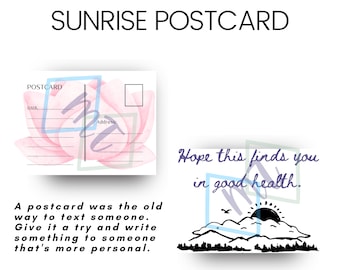 Zonsopgang briefkaart