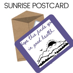 Carte postale Lever du soleil image 2
