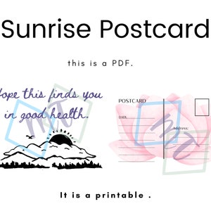 Carte postale Lever du soleil image 3