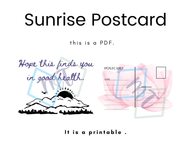 Carte postale Lever du soleil image 3