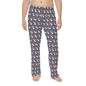 Mens Penguin Pajama Pants | Holiday Pajamas for Dad | Matching Family Christmas Loungewear