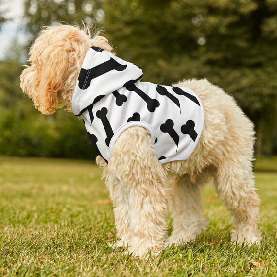 Sudadera con estampado de huesos para perros: sudadera acogedora