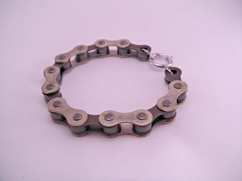 Chain Reaction Recycled Bicycle Bike Chain Bracelet Punk Etsy