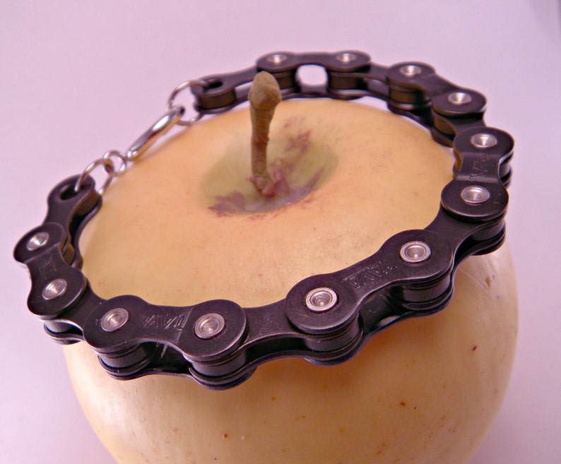 Chain Reaction Recycled Bicycle Bike Chain Bracelet Punk Etsy