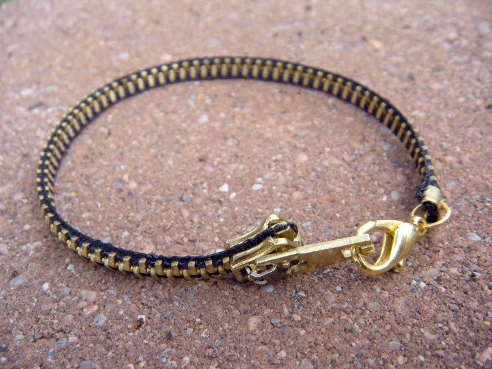 YOU CHOOSE Color Zippity Doo Dah 7 Inch Brass Zipper Bracelet Etsy