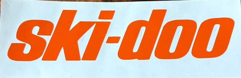May include: Orange ski-doo logo on a white background.