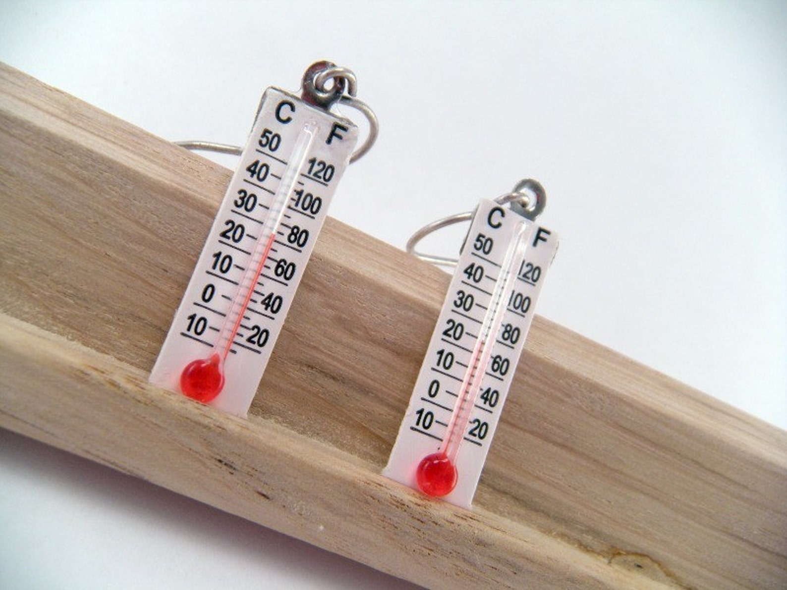Is It HOT HOT HOT Novelty Thermometer Earrings Etsy