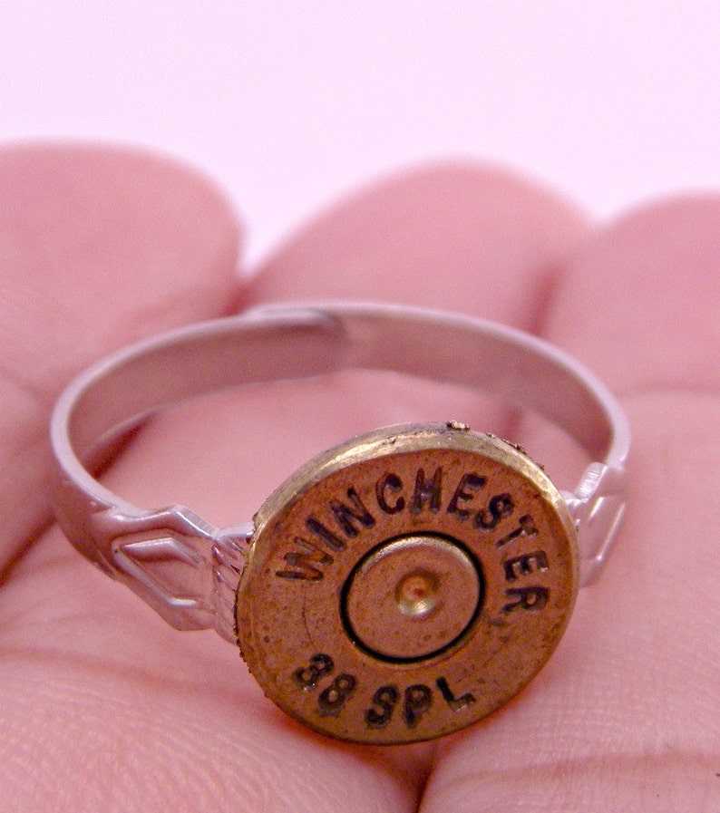 Annie Get Your Gun Spent Gun Bullet Shell Adjustable Ring Etsy