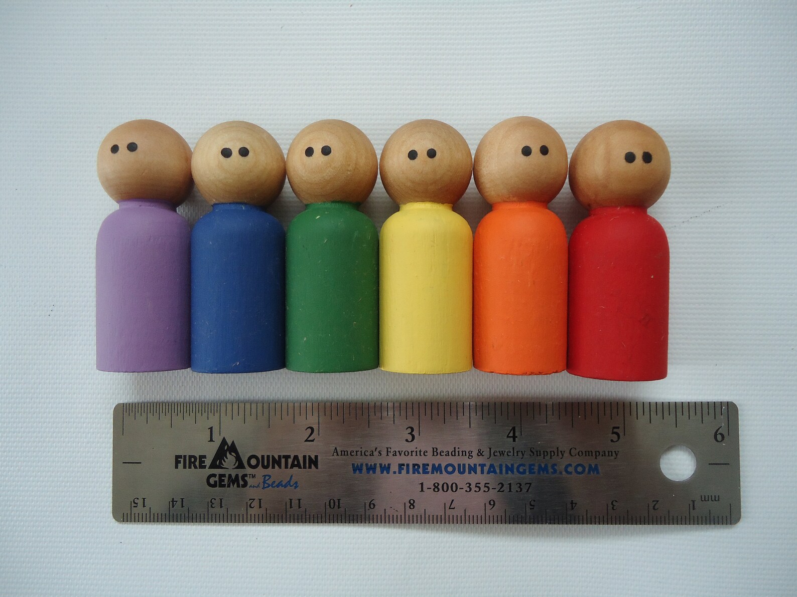 Rainbow Coloured Wooden Sorting and Matching Toy Rainbow Peg Etsy