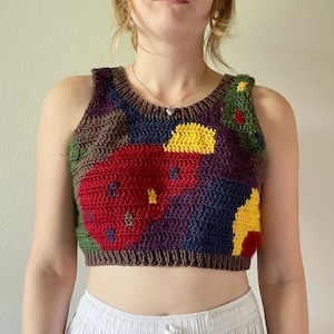 the funky little top| handmade crochet crop top