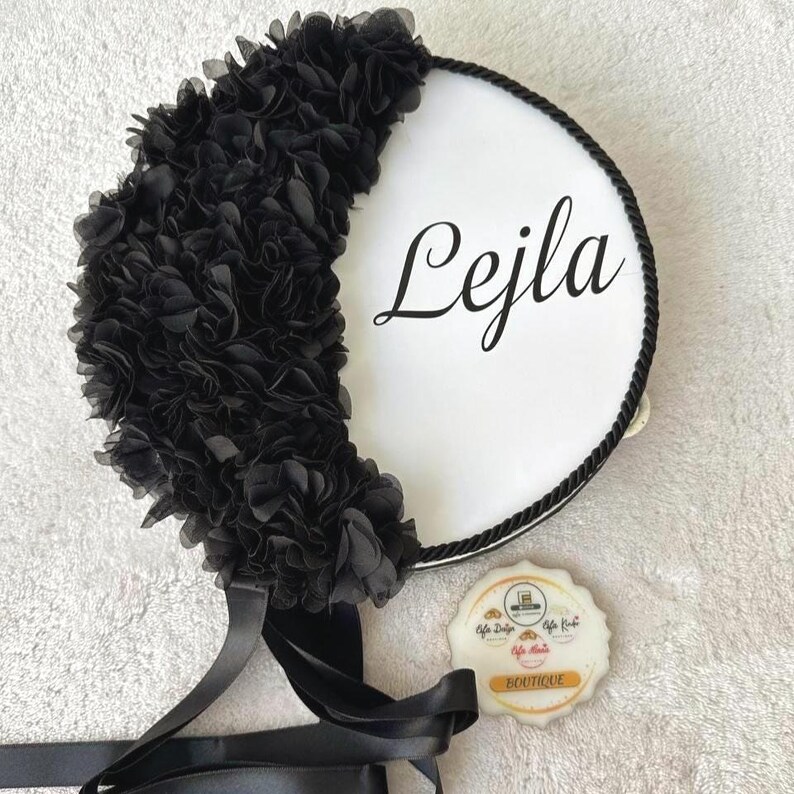 Henna Night prop Tambourine | Brauttrommel | Personalized Henna Nicht Favor | Kına Gecesi (Çiçekli) image 7